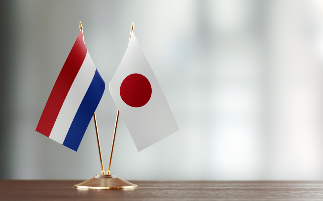 O-BES reist van Nederland naar Japan. Beide landen sluiten samenwerkingsovereenkomst over kennisdeling